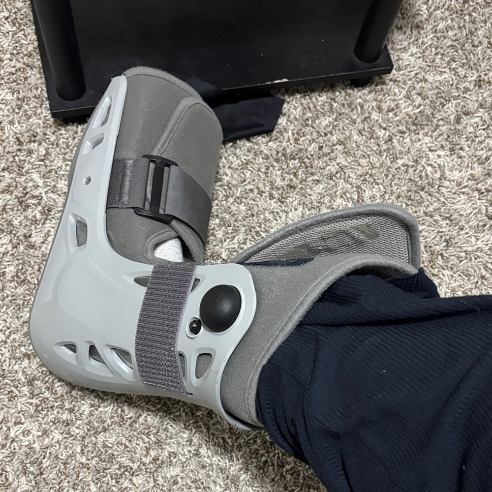 Gray Medical Walking Boot - Right Foot